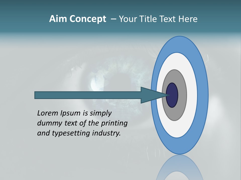 Macro Retina Male PowerPoint Template