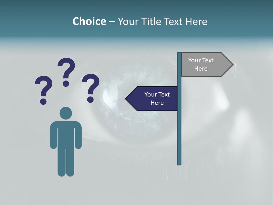 Macro Retina Male PowerPoint Template