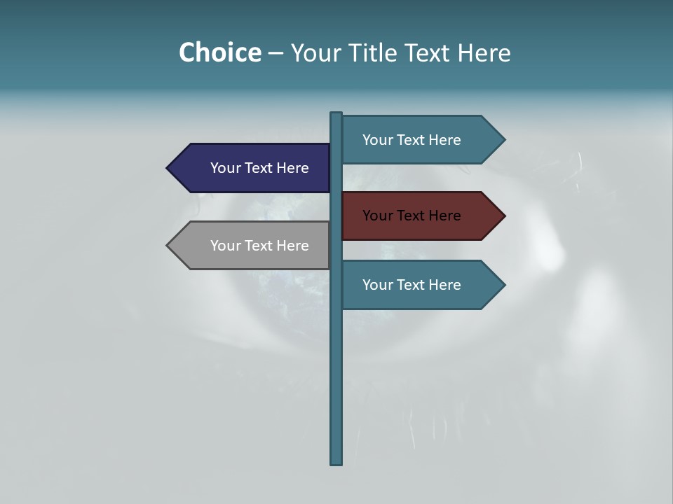 Macro Retina Male PowerPoint Template