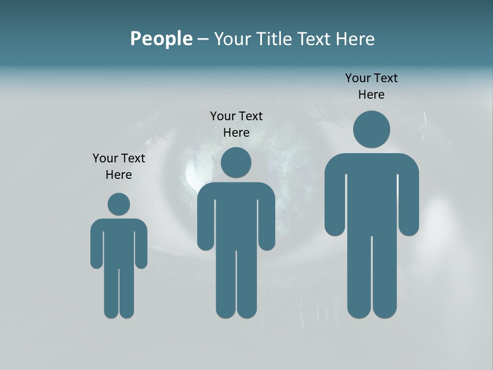 Macro Retina Male PowerPoint Template