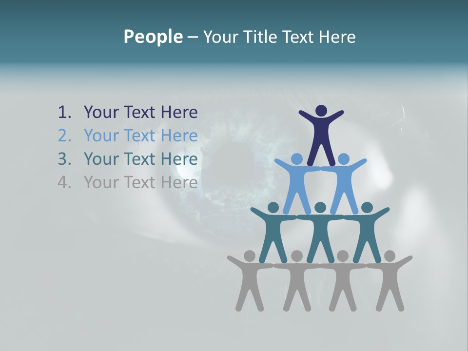 Macro Retina Male PowerPoint Template