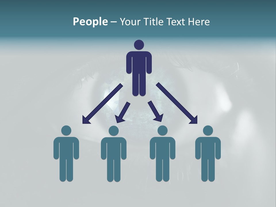 Macro Retina Male PowerPoint Template