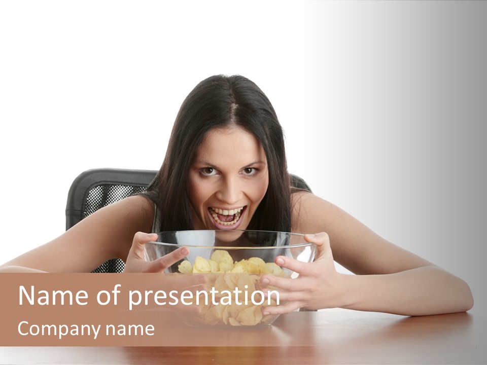 Person Salt Nutrition PowerPoint Template