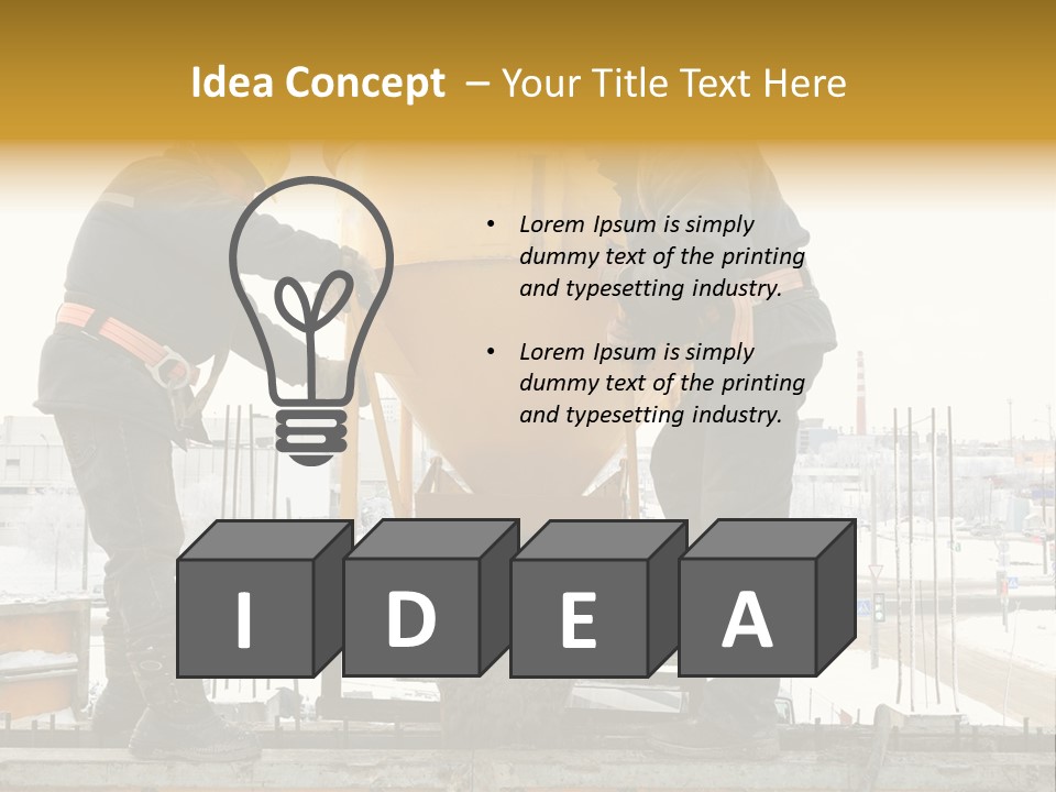 Flow Form Hat PowerPoint Template
