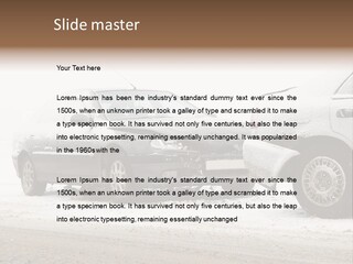 Broken Road Winter PowerPoint Template