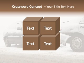 Broken Road Winter PowerPoint Template