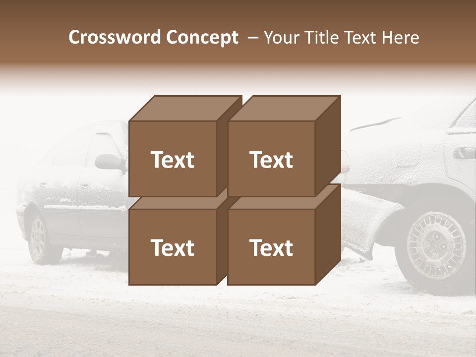 Broken Road Winter PowerPoint Template