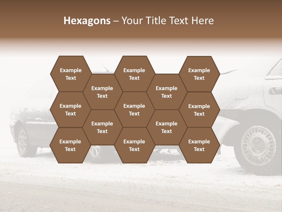 Broken Road Winter PowerPoint Template