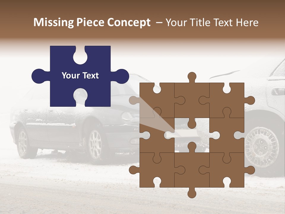 Broken Road Winter PowerPoint Template