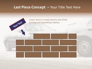 Broken Road Winter PowerPoint Template