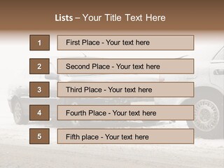 Broken Road Winter PowerPoint Template