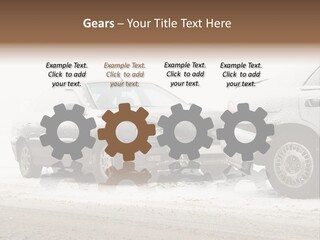 Broken Road Winter PowerPoint Template