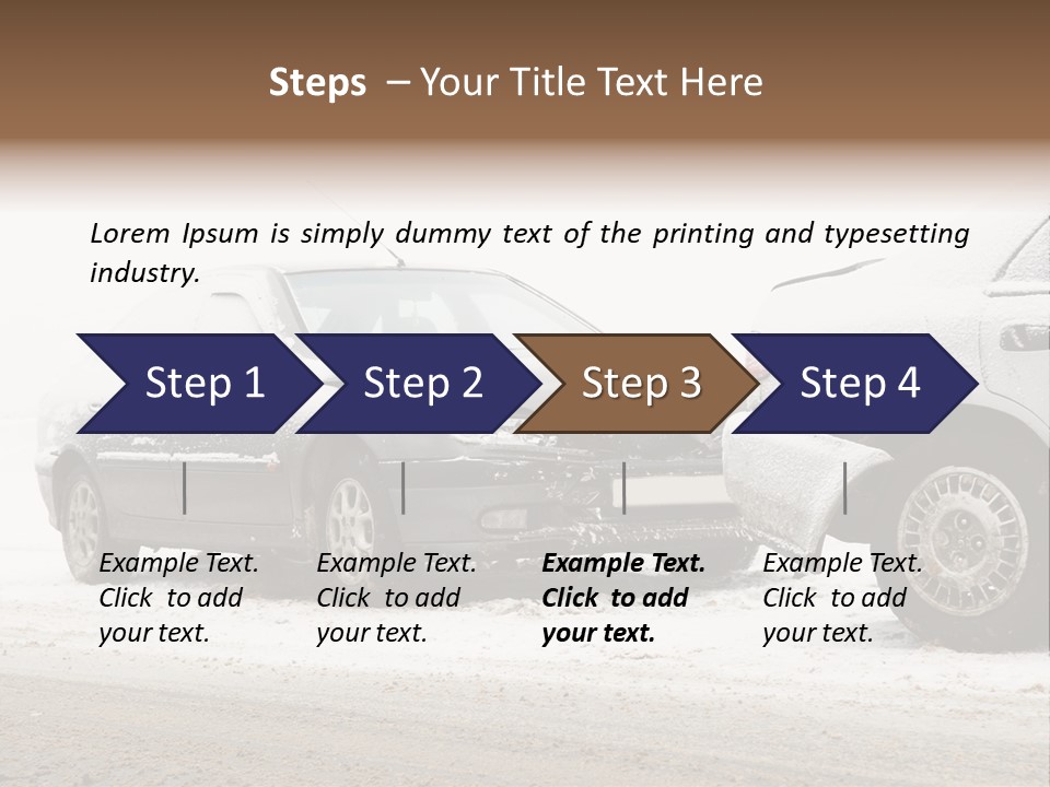 Broken Road Winter PowerPoint Template