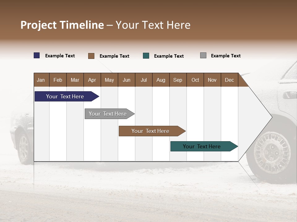 Broken Road Winter PowerPoint Template