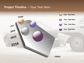 Broken Road Winter PowerPoint Template