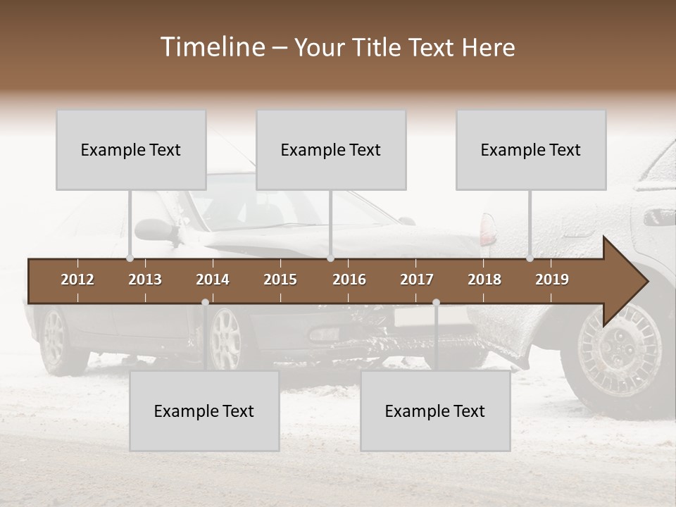 Broken Road Winter PowerPoint Template