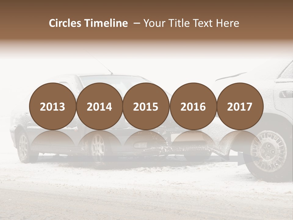 Broken Road Winter PowerPoint Template