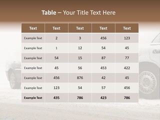 Broken Road Winter PowerPoint Template