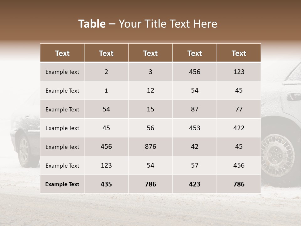 Broken Road Winter PowerPoint Template