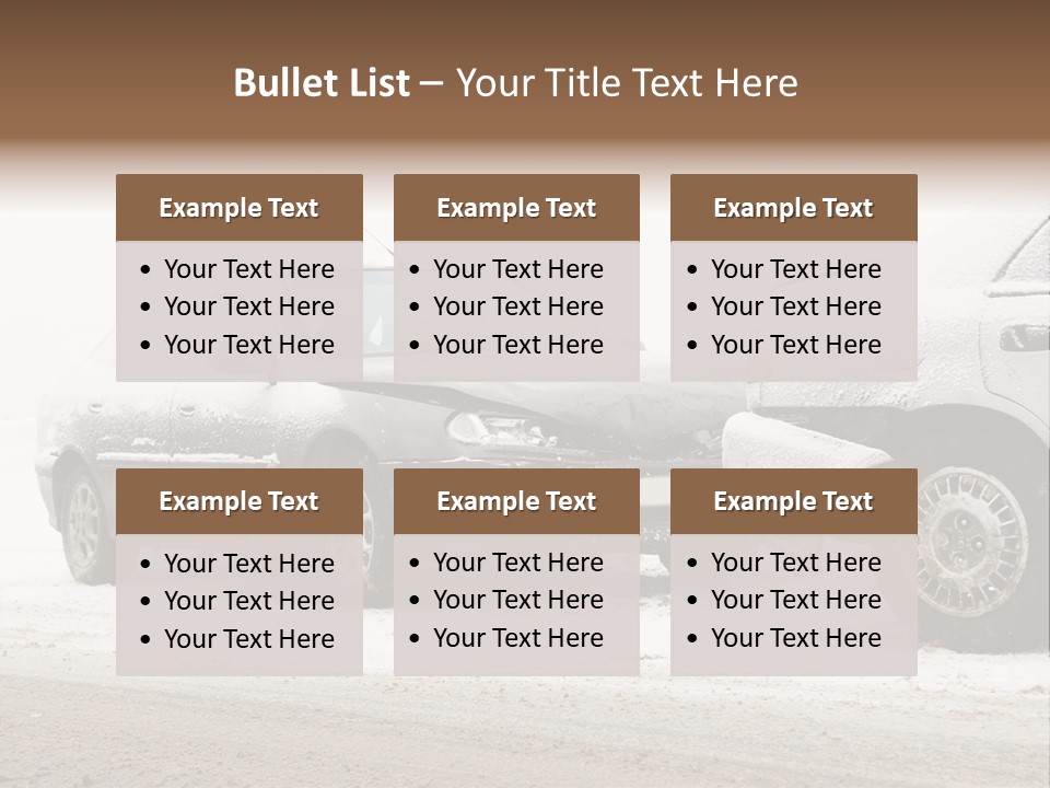 Broken Road Winter PowerPoint Template