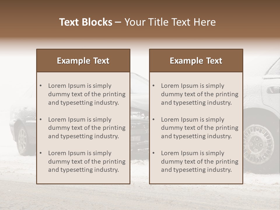 Broken Road Winter PowerPoint Template