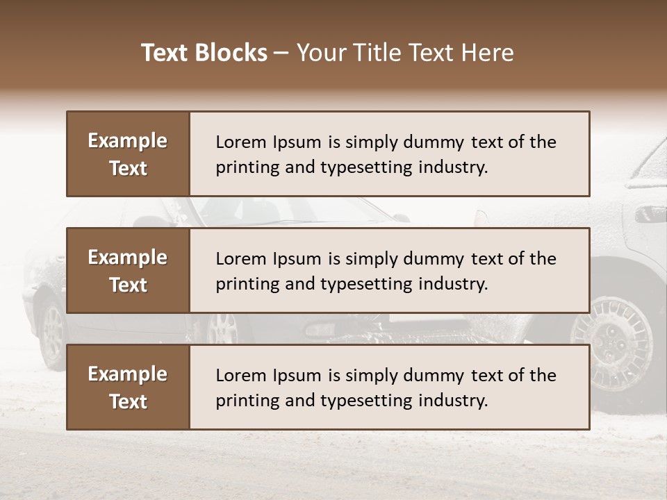 Broken Road Winter PowerPoint Template