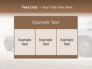 Broken Road Winter PowerPoint Template