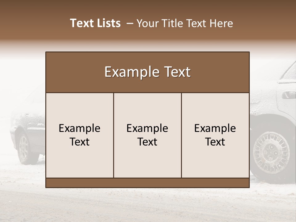 Broken Road Winter PowerPoint Template