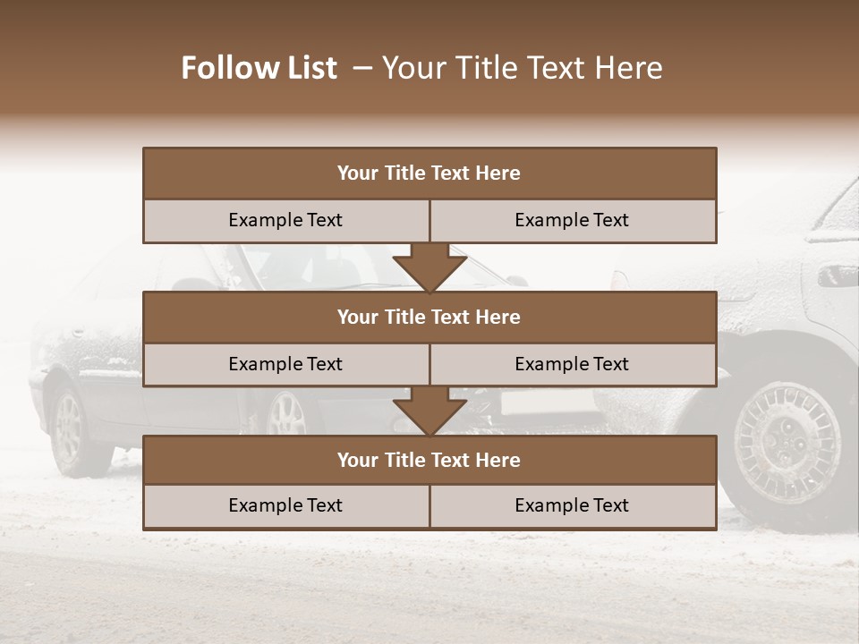 Broken Road Winter PowerPoint Template