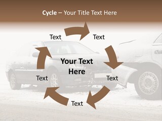 Broken Road Winter PowerPoint Template