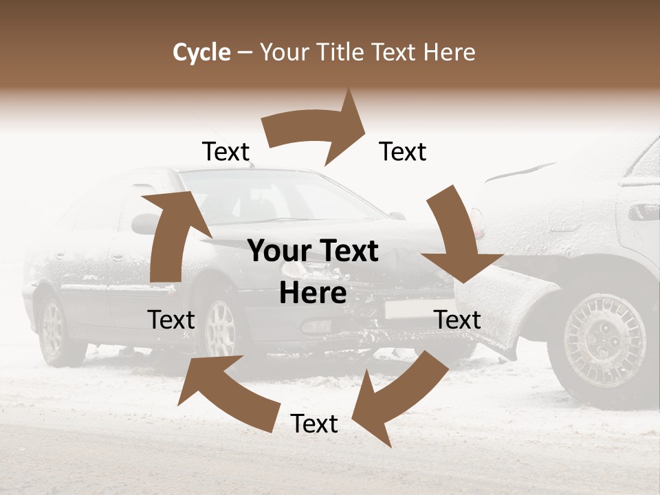 Broken Road Winter PowerPoint Template