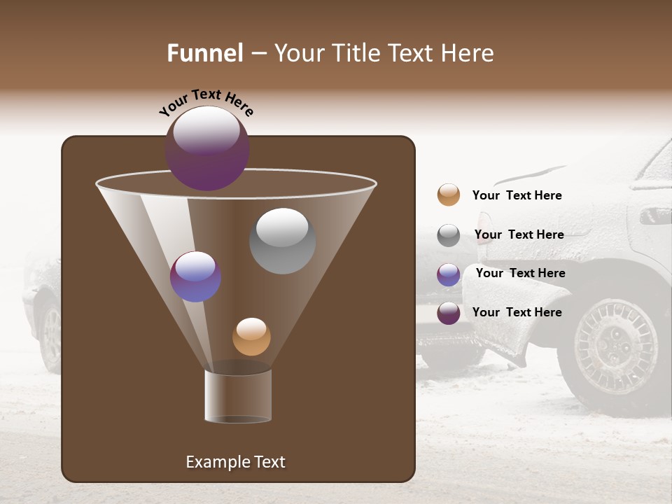 Broken Road Winter PowerPoint Template