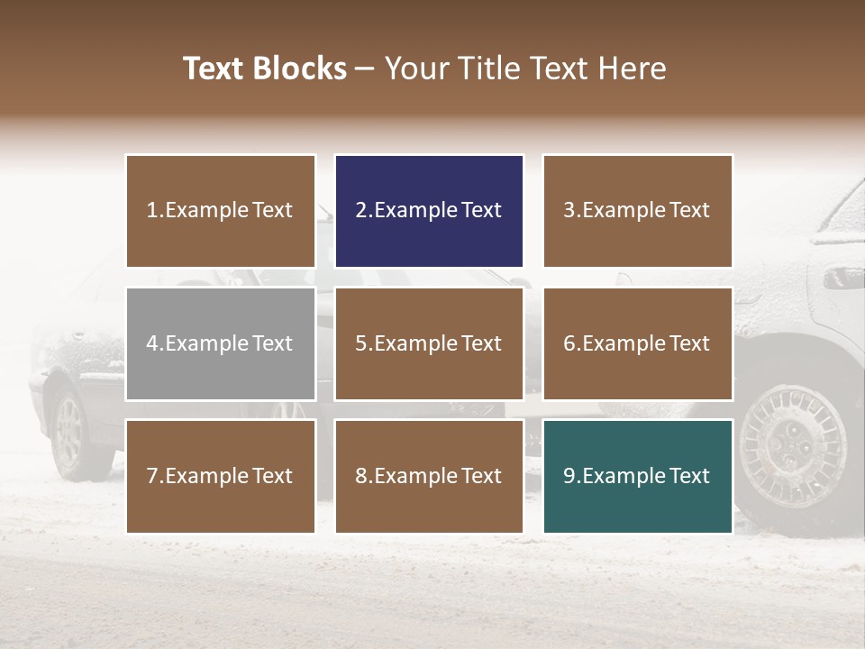 Broken Road Winter PowerPoint Template