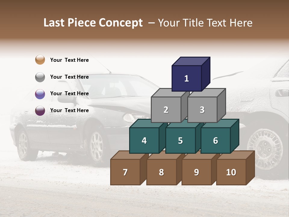 Broken Road Winter PowerPoint Template