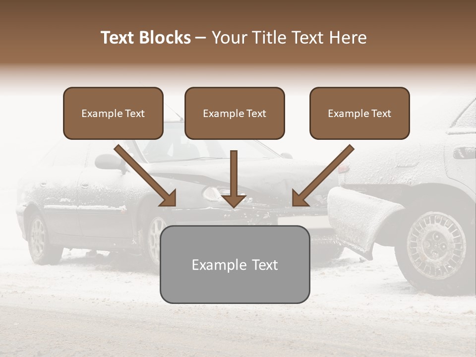 Broken Road Winter PowerPoint Template