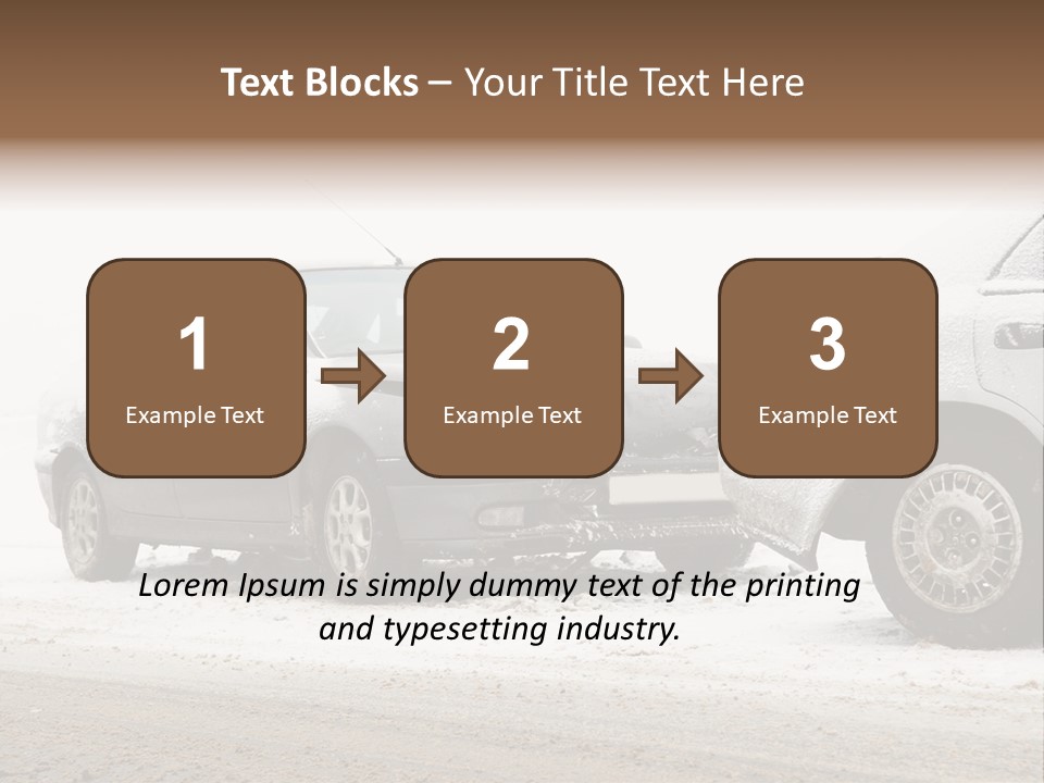 Broken Road Winter PowerPoint Template
