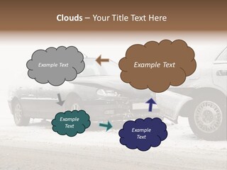 Broken Road Winter PowerPoint Template