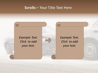 Broken Road Winter PowerPoint Template