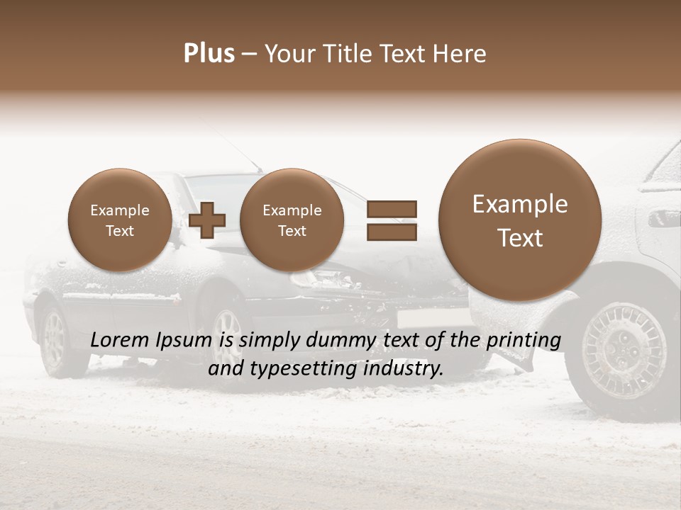 Broken Road Winter PowerPoint Template