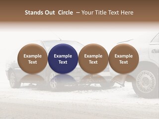 Broken Road Winter PowerPoint Template