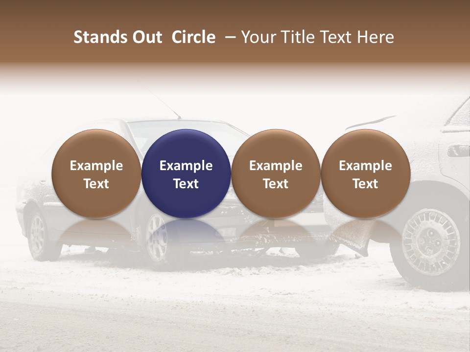 Broken Road Winter PowerPoint Template