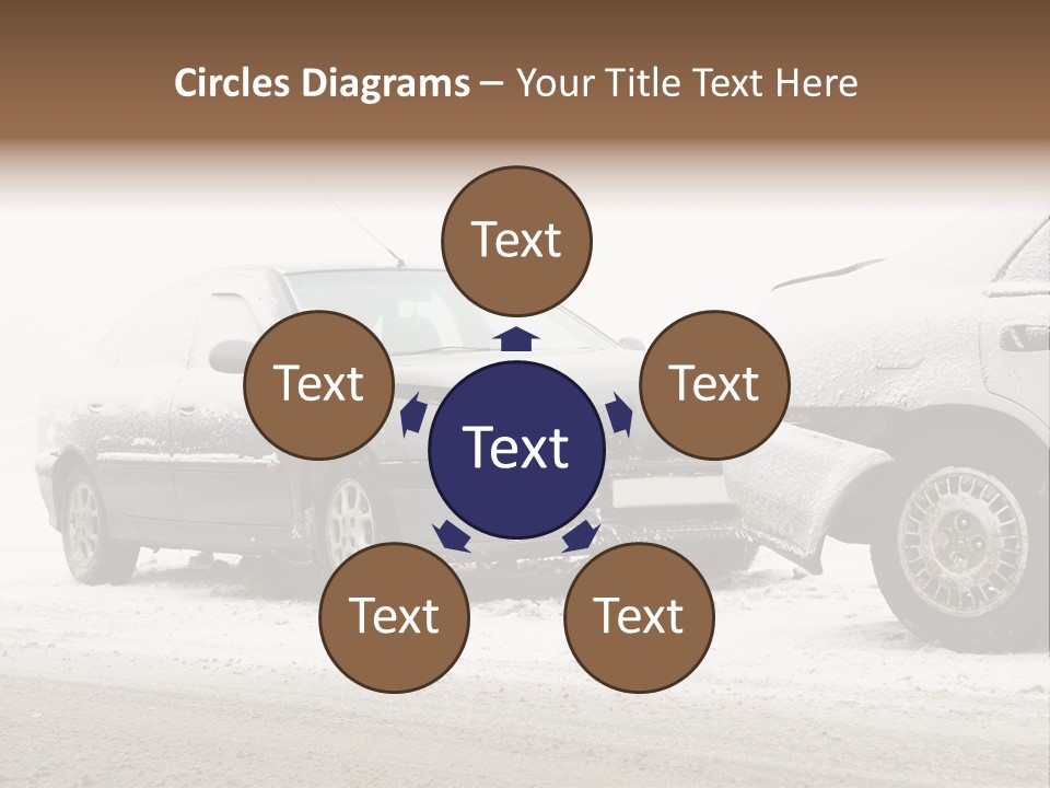 Broken Road Winter PowerPoint Template