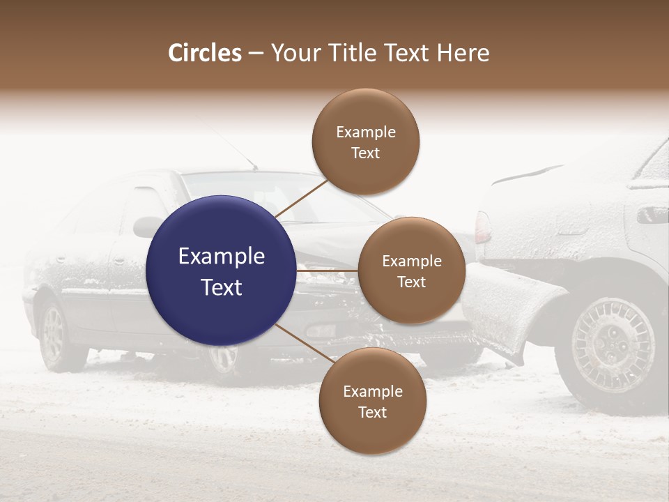 Broken Road Winter PowerPoint Template