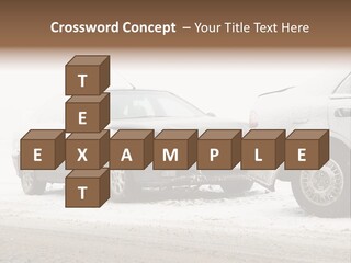 Broken Road Winter PowerPoint Template