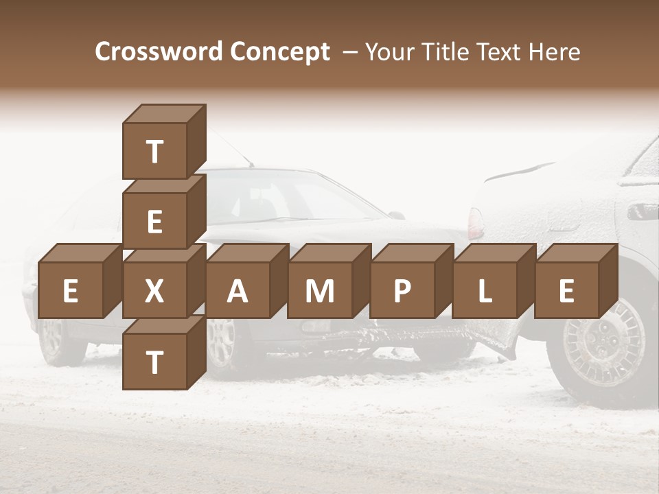 Broken Road Winter PowerPoint Template