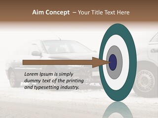 Broken Road Winter PowerPoint Template