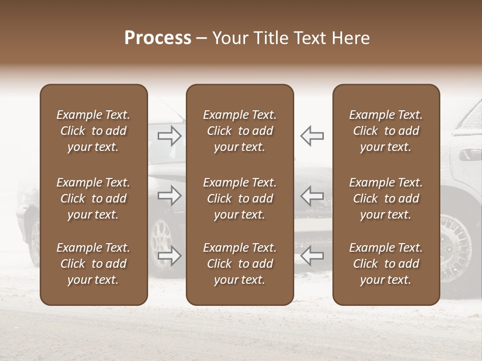 Broken Road Winter PowerPoint Template