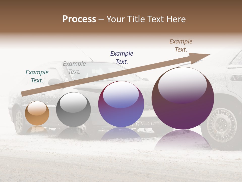 Broken Road Winter PowerPoint Template