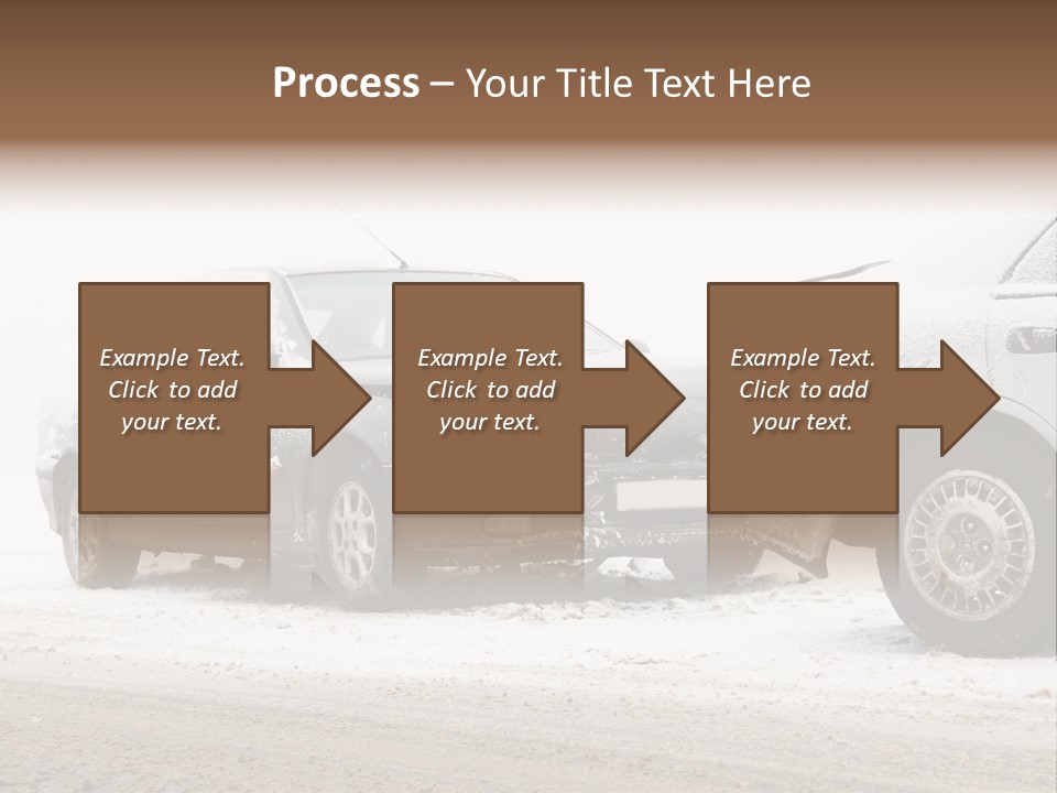 Broken Road Winter PowerPoint Template