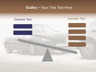 Broken Road Winter PowerPoint Template